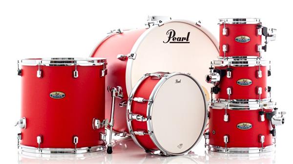 Bateria Pearl Decade Maple Matte Racing Red 22