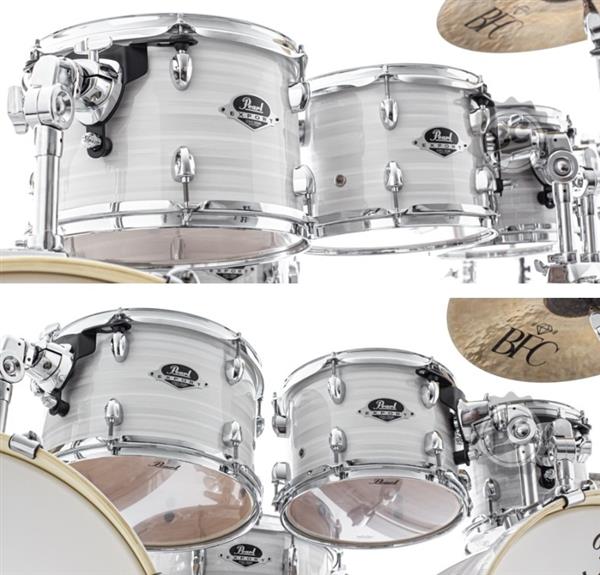 Bateria Pearl Export EXX Slipstream White Bumbo Duplo 22