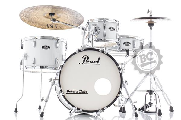 Bateria Pearl Roadshow Bop RS584 Pure White com Bumbo 18