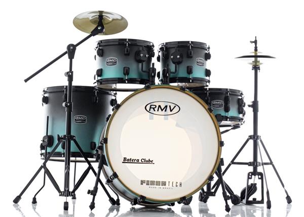 Bateria RMV FiberTech Turquesa Black Fade 20