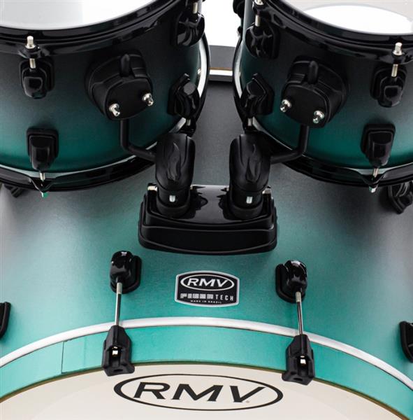 Bateria RMV FiberTech Turquesa Black Fade 22