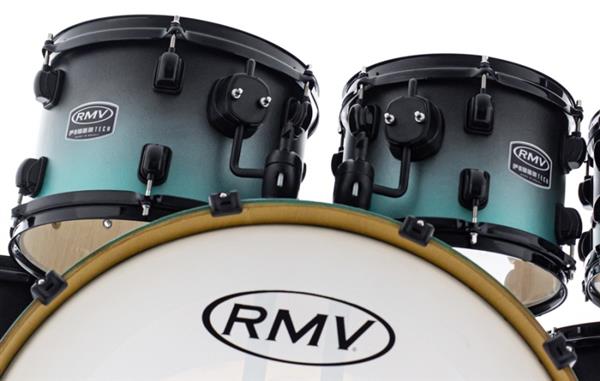 Bateria RMV FiberTech Turquesa Black Fade 22
