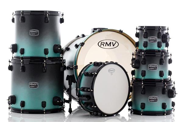 Bateria RMV FiberTech Turquesa Black Fade 22