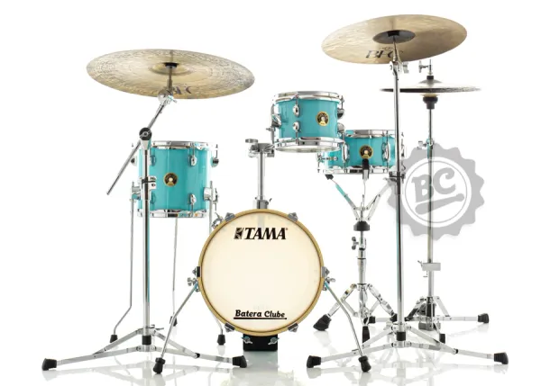 Bateria Tama Club-JAM Flyer Aqua Blue Super Compacta com Bumbo 14