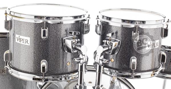 Bateria Viper by X-Pro C.Ibañez Silver Sparkle Completa 20