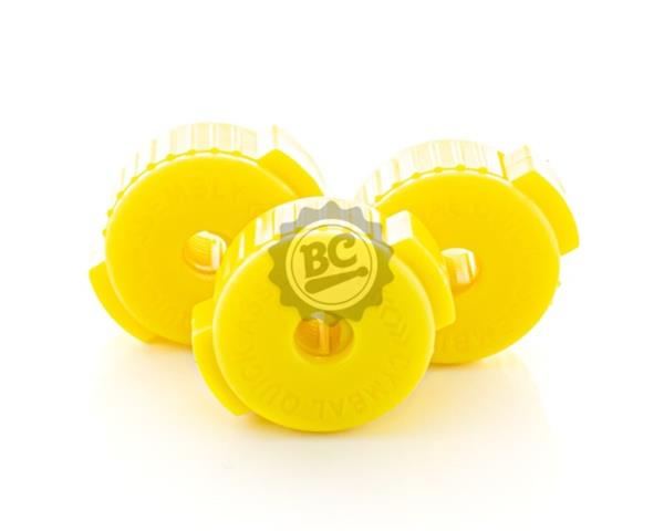 Borboleta Spanking by Zellmer Quick Release Amarela Kit com 3