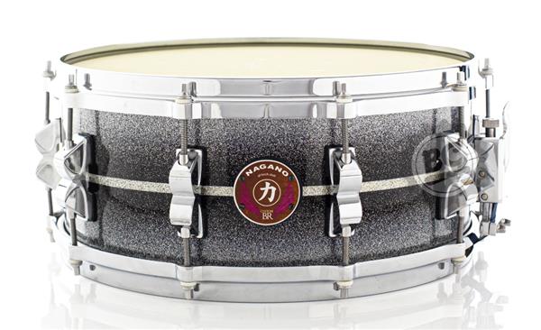 Caixa Nagano Custom BR Black Silver Burst Birch 14x6