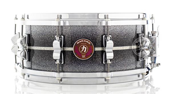 Caixa Nagano Custom BR Black Silver Burst Birch 14x6
