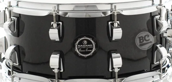 Caixa Nagano Snare Series Classic Beat Ebony Sparkle 14x6,5