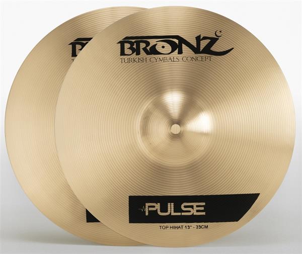 Chimbal Bronz Cymbals Pulse Traditional Hihat 13