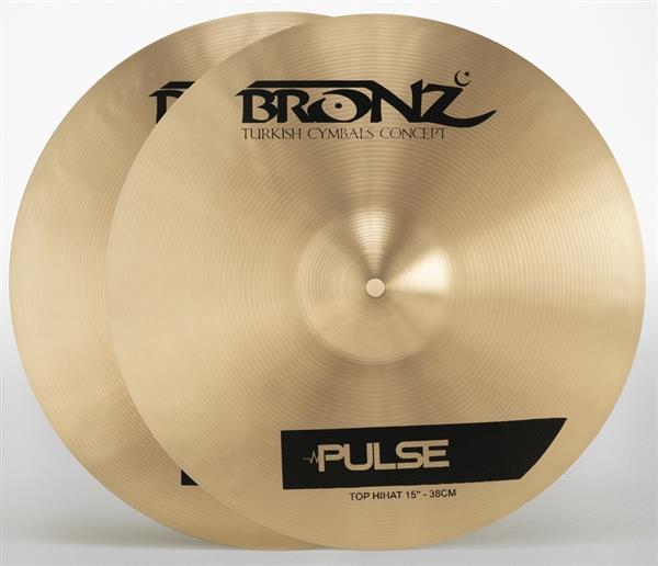 Chimbal Bronz Cymbals Pulse Traditional Hihat 15