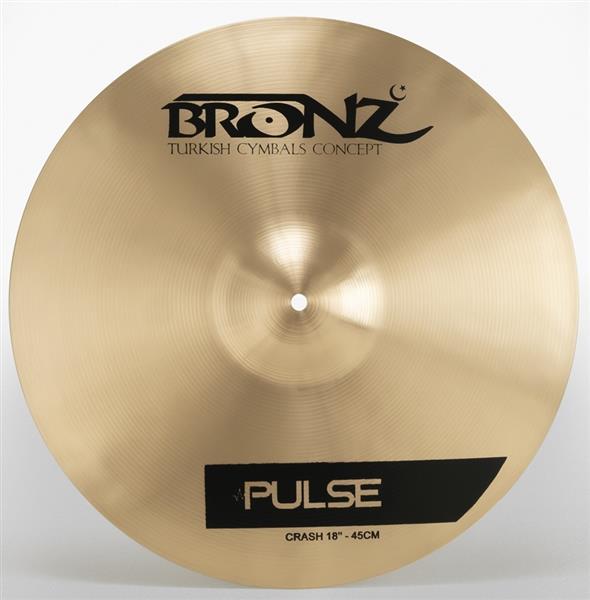 Kit de Pratos Bronz Cymbals Pulse com Bag, Crash 16