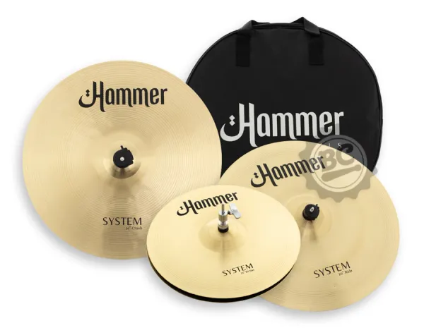 Kit de Pratos Hammer System B20 by Liverpool com Crash 16