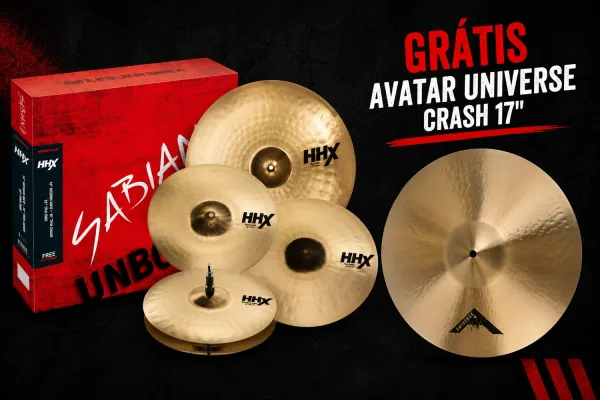 Kit de Pratos Sabian HHX Performance Brilliant com Chimbal 14