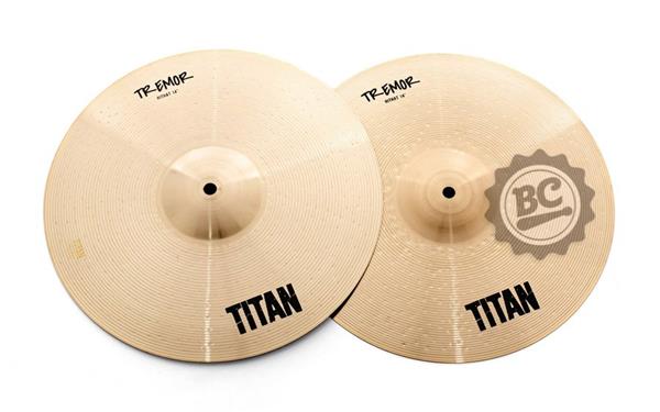 Kit de Pratos Titan Tremor com Crash Ride 19