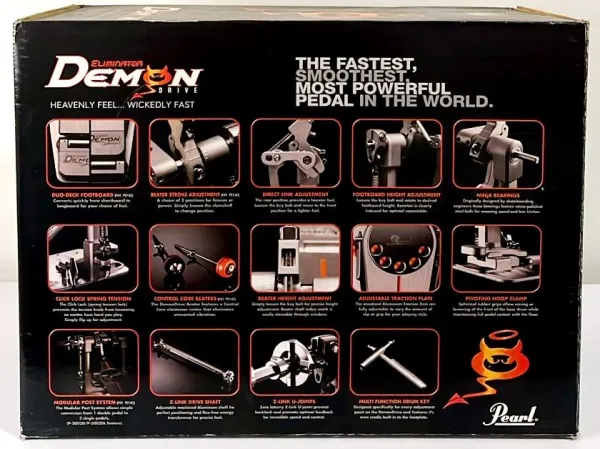 Pedal Simples Pearl P-3000D Demon Drive