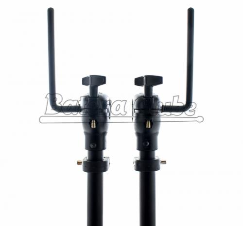 Tom Holder RMV Dino Black PAC16 Kit com 2 Tom Holders com Haste