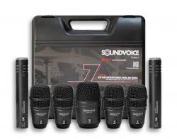 Kit de Microfones Soundvoice SKD-07 com 7 Peças com Hard Case 2