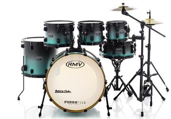 Bateria RMV FiberTech Turquesa Black Fade 22