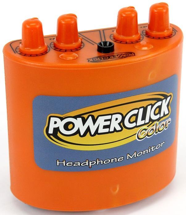 Power Click Color Series DB Orange Amplificador Áudio de Fone de
