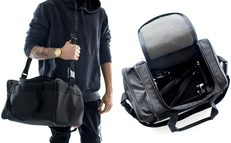 Bag de Pedal Solid Sound Preta para Pedal Duplo ou Simples com Proteção