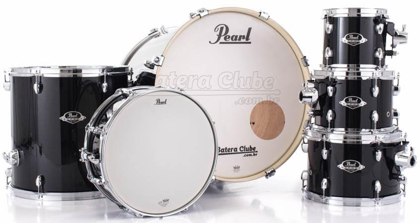 Bateria Pearl Export EXX Series Mahogany Jet Black 20