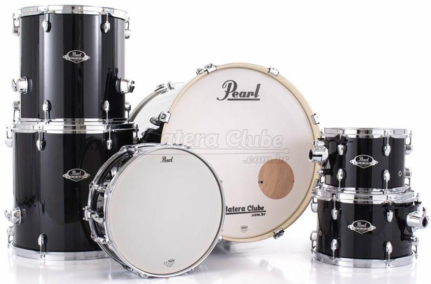 Bateria Pearl Export EXX Series Mahogany Jet Black 20