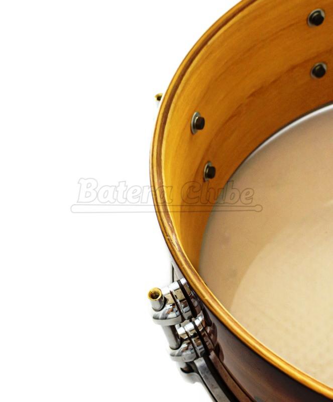 Caixa Giardina Custom Drums Honey Gold Dotclass 14x5,5 All Bapeva Shell  com Aros Die-Cast