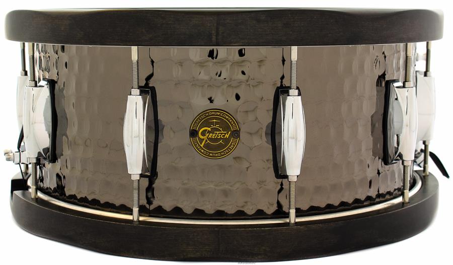 Caixa Gretsch Full Range Hammered Wood Hoop Black Nickel Steel