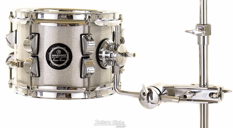 ケノン　Ver.8.5 Caixa Nagano Snare Series Micro New Beat Grey Sparkle 8x6