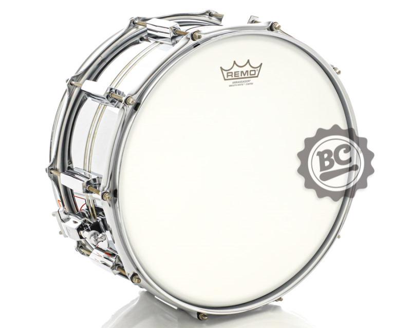 Caixa Pearl Duoluxe Jupiter Alloy Chrome Brass Shell 14x6,5 Nicotine White  Marine Inlays e Aros SuperHoop II 