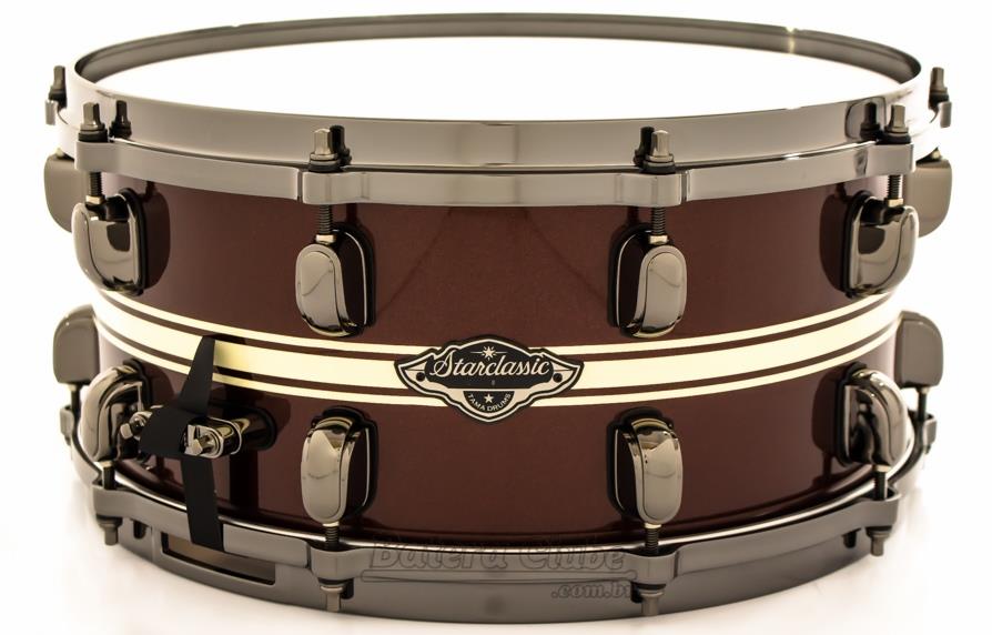 Caixa Tama Starclassic Performer Bubinga Firebrick Red Stripe
