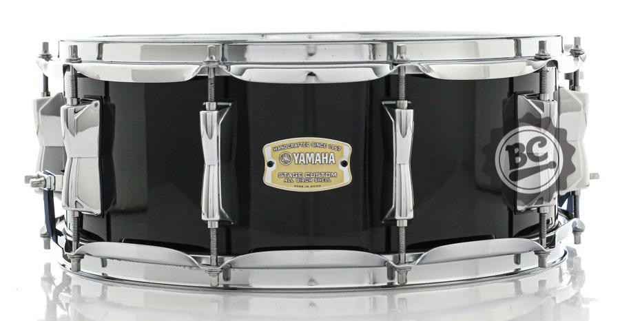 Caixa Yamaha Stage Custom Raven Black Lacquer 14x5,5