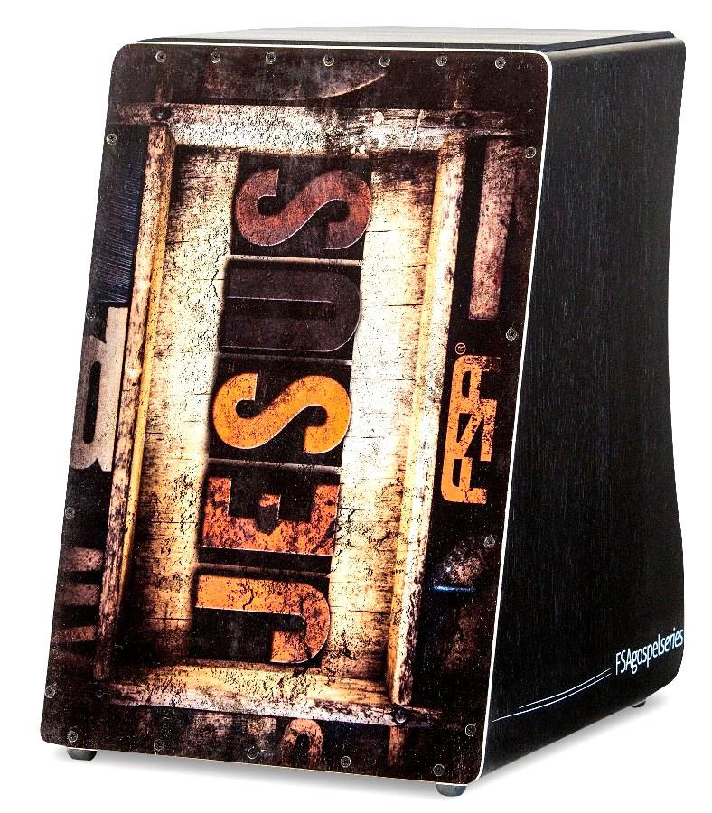 Cajón FSA Gospel Series Jesus FG1508 com Dupla Captação Ativa e Assento em E.V.A.