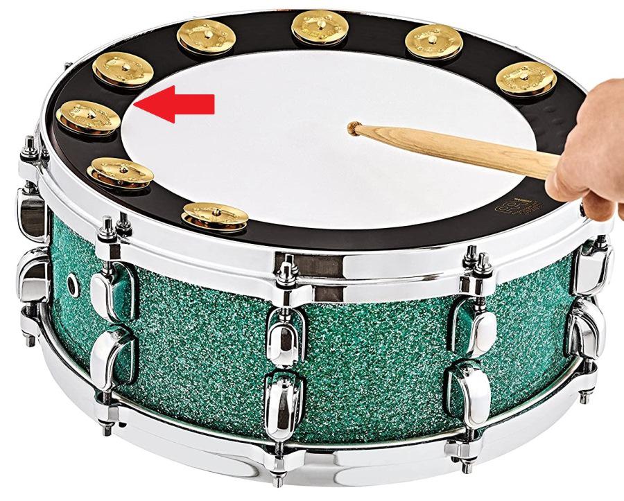 MEINL タンバリン　BBP14 Controlador de Caixa e Efeito Meinl BBP14 Backbeat Tambourine 14
