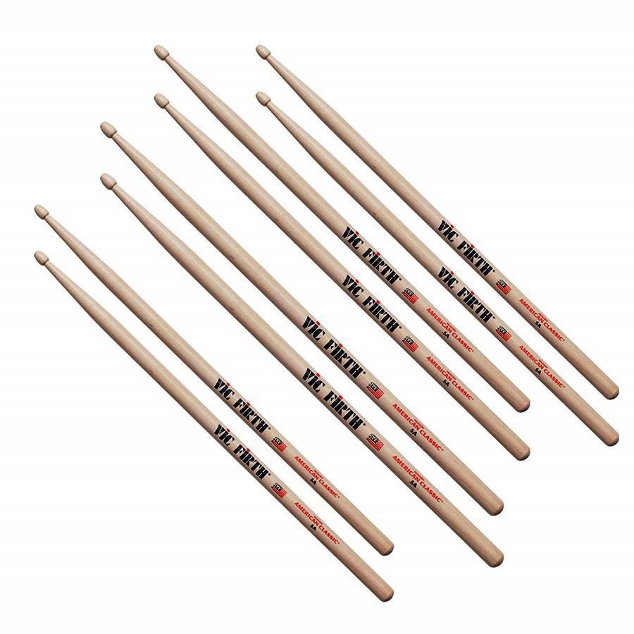 Kit de Baquetas Vic Firth American Classic Hickory 5A