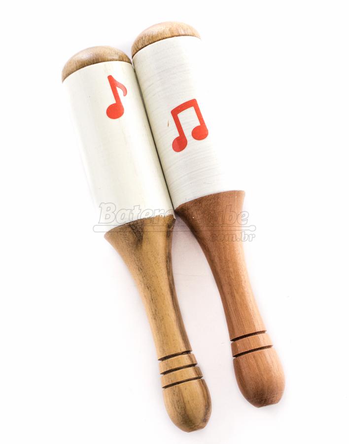 Maracas de Madeira JOG Vibratom P5029 Kit com 2 Unidades