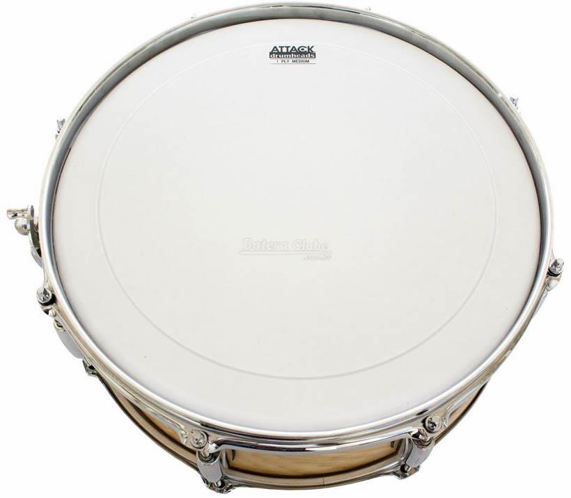 Pele Attack Drumheads 1Ply Medium Coated Tone Ridge 14" Porosa DHA14CR
