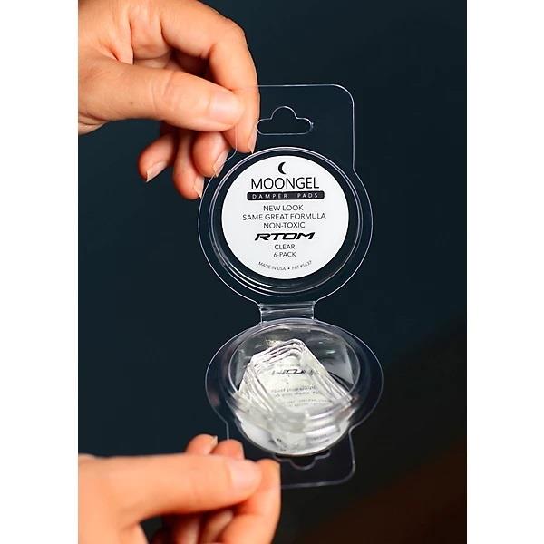 Abafador e Filtro de Tambores Moongel Damper Pads Clear Six Pack
