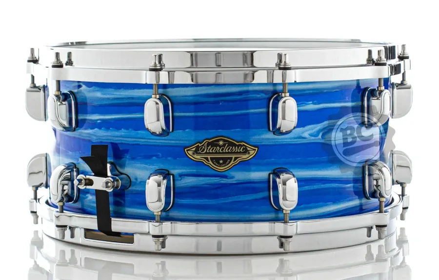 Caixa Tama Starclassic Walnut Birch Ocean Blue Ripple 14x6.5