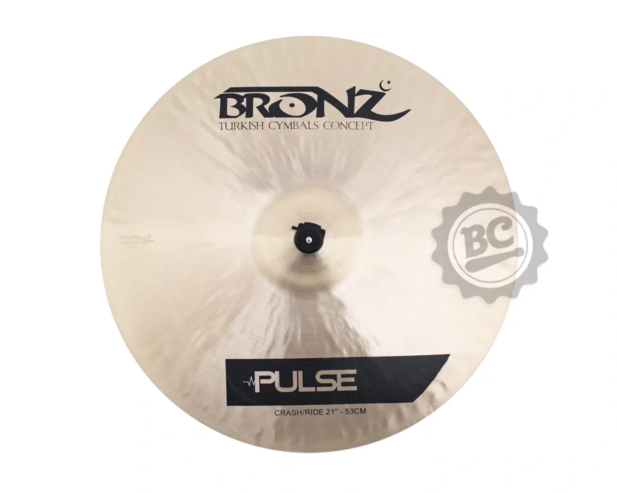 Crash Ride Bronz Cymbals Pulse Traditional 21