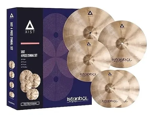 Kit de Pratos Istanbul Agop Xist Traditional IXS4 com Crashes 16