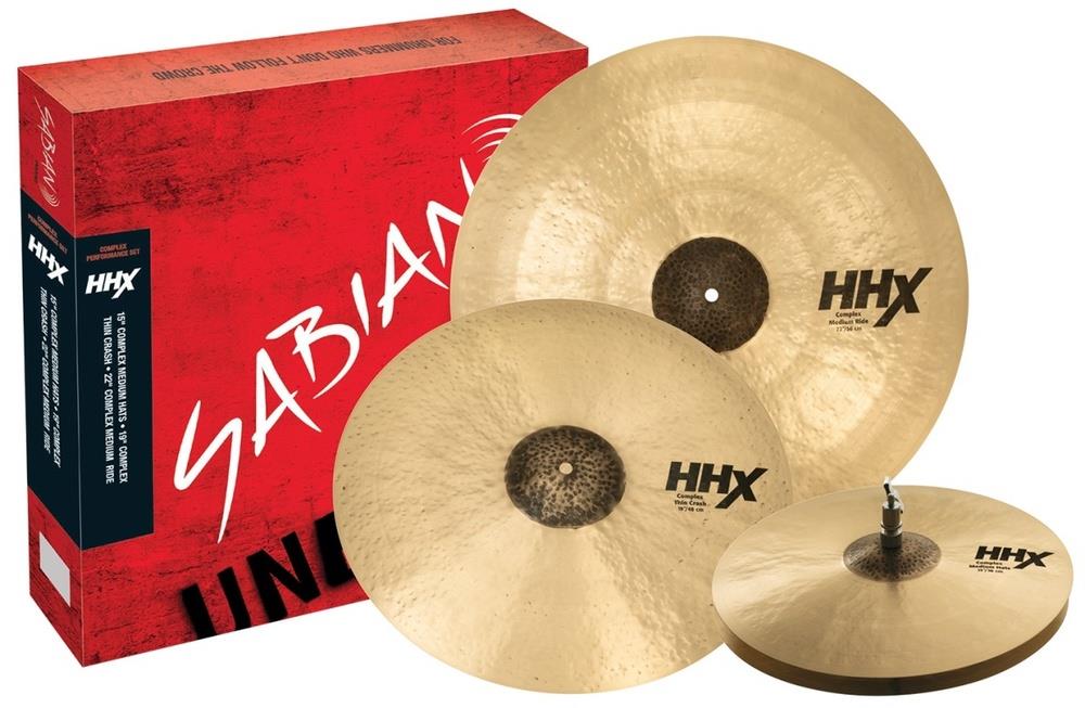 hiiro　CAC 3点セット Kit de Pratos Sabian HHX Complex Performance com Chimbal 15