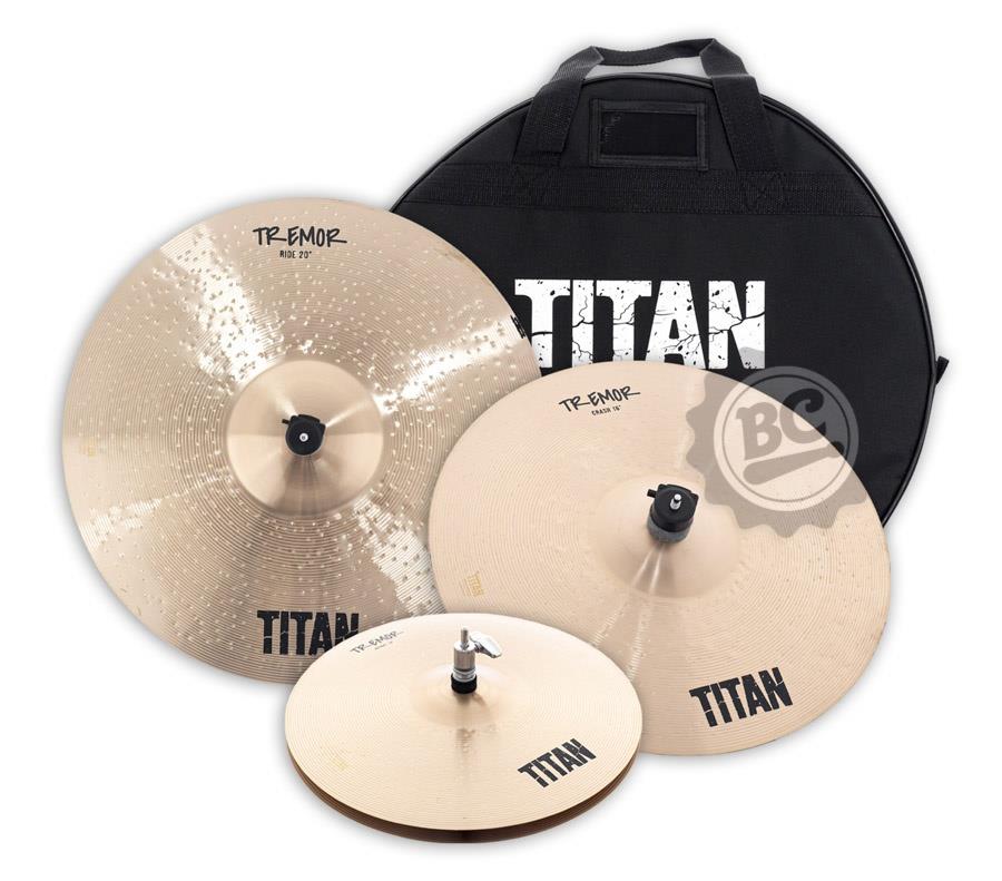 Kit de Pratos Titan Tremor com Crash 16