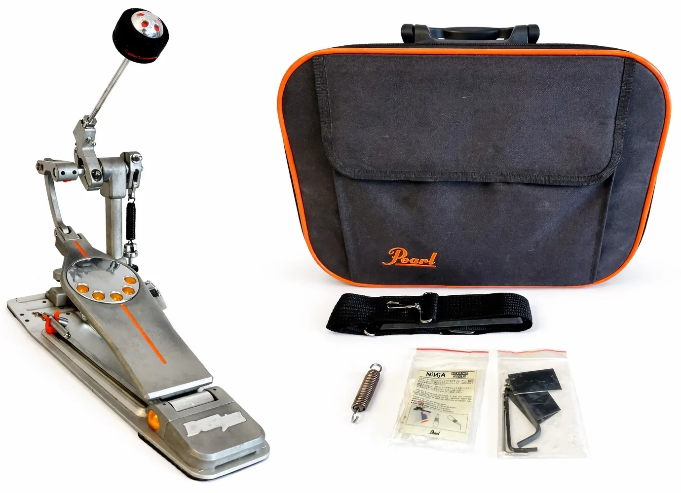 P-3000D DEMON DRIVE SINGLE PEDAL【ケース付】 Pedal Single Pearl P-3000D Demon Drive Longboard Direct Drive