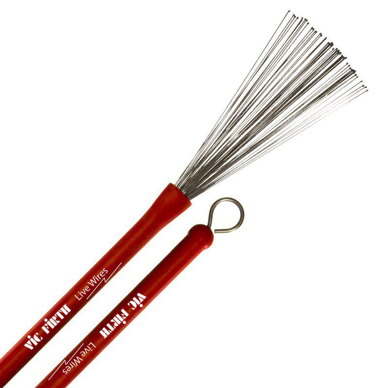 Vassourinha Vic Firth Live Wires LW com Cerdas Retráteis